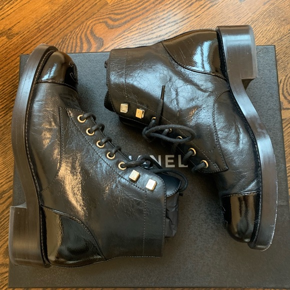 CHANEL Lace-Up Boots - Picture 5 of 9